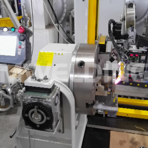 美焊MWHF系列环缝自动焊机 法兰盘角焊缝自动焊接案例视频