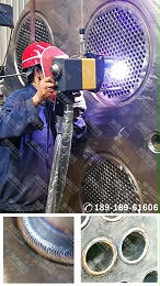 全位置管板焊接设备应用于江苏换热器行业项目