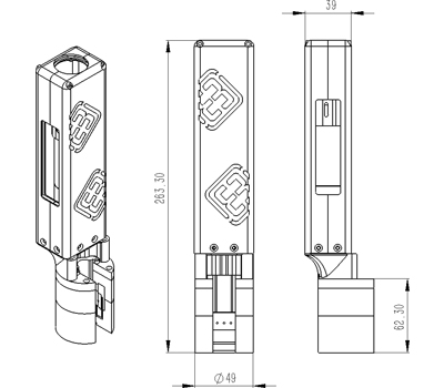 换热器管板焊机MWH-16结构图