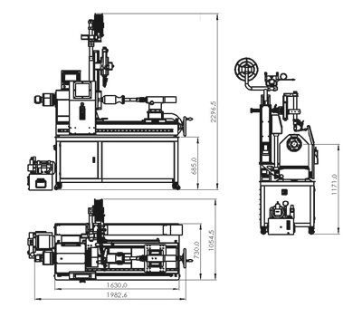 热交换U型管焊机MWH-12结构图