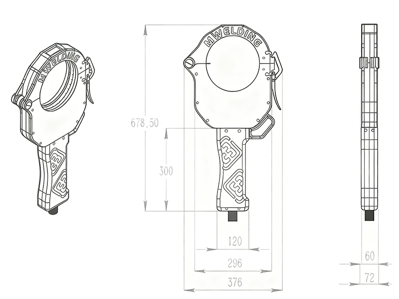 封闭式管管焊机(图1) 封闭式管管焊机MWF-168