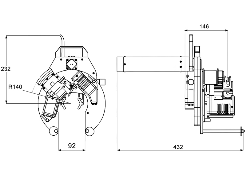 开放式管管自动焊机MWG-90