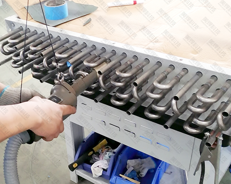 换热器U型管焊装置 U型管焊机应用于江苏省换热器行业项目