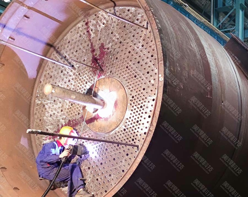 管板焊机 管板自动焊 应用于湖南换热器行业项目(图1)