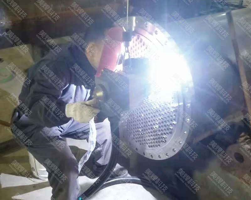 全位置管板焊接设备 管板焊机 应用于江苏省换热器行业项目(图1)