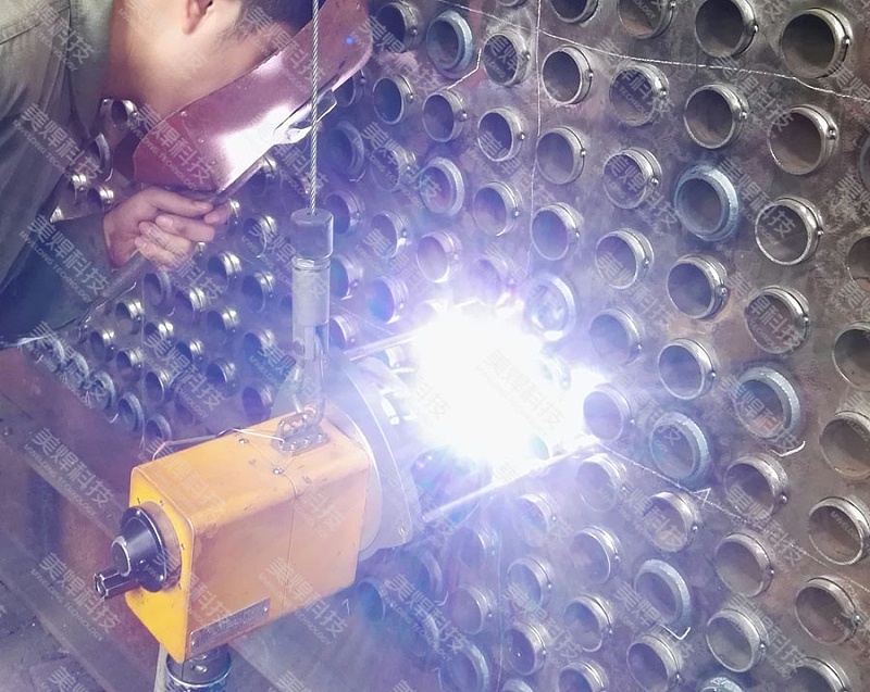 全位置管板焊接设备应用于浙江换热器行业项目(图3)