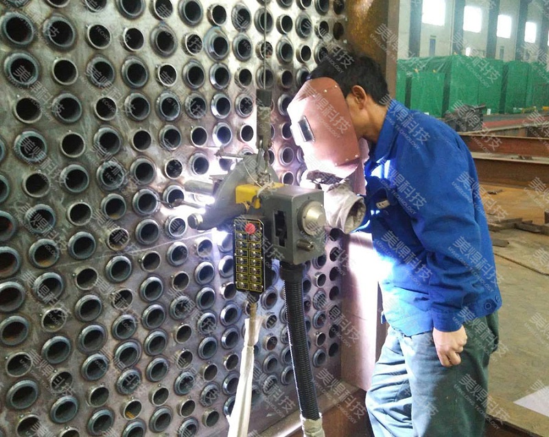 全位置管板焊接设备应用于浙江换热器行业项目(图4)