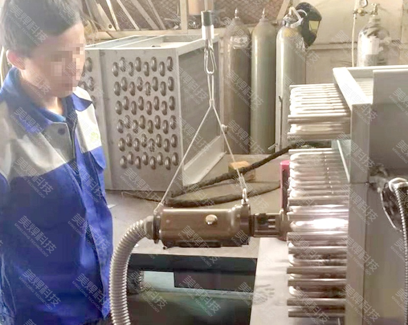换热器U形管焊接设备应用于广东佛山制冷行业项目(图3)