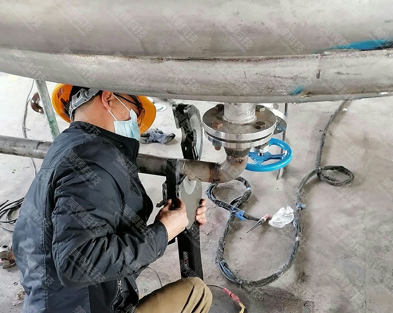 封闭式管路自动焊接设备 管管焊机应用于广东佛山压力容器行业项目(图1)
