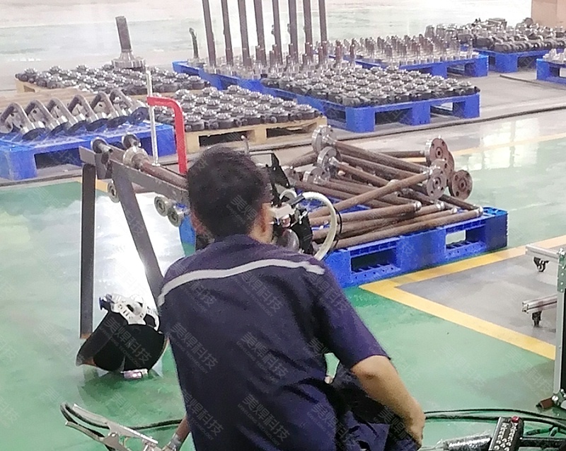 MWG系列开放式管道自动焊机应用于陕西石油化工行业项目(图1)