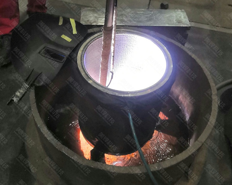 立式自动堆焊设备应用于山东管道工程行业项目(图2)