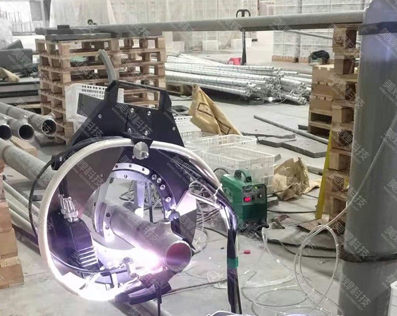 开放式管管焊接设备应用于四川成都石油化工行业项目(图2)