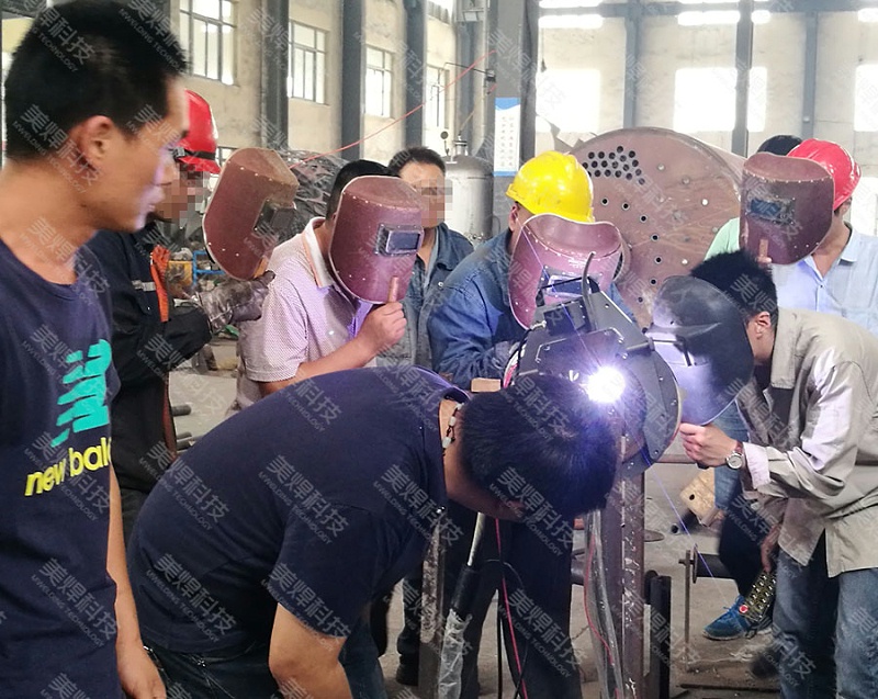 开放式管管焊机 管道自动焊机 应用于浙江锅炉行业项目(图2)