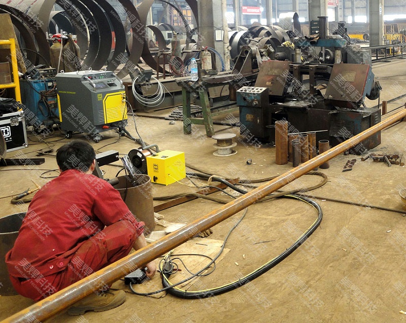 开放式管道自动焊机 焊管设备 应用于浙江锅炉行业项目(图1)