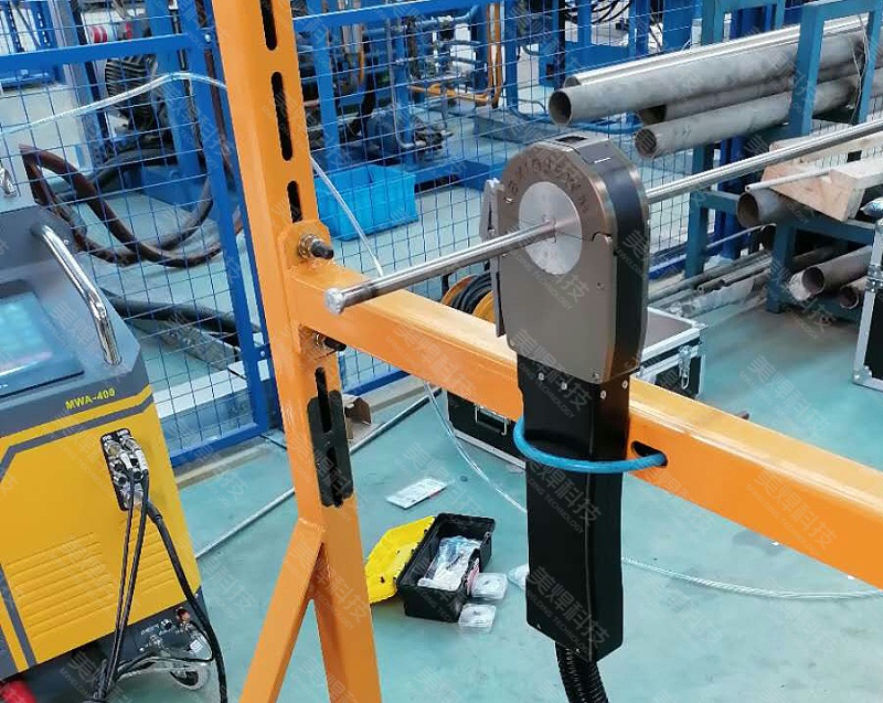 封闭式管管焊接设备应用于上海工程机械项目