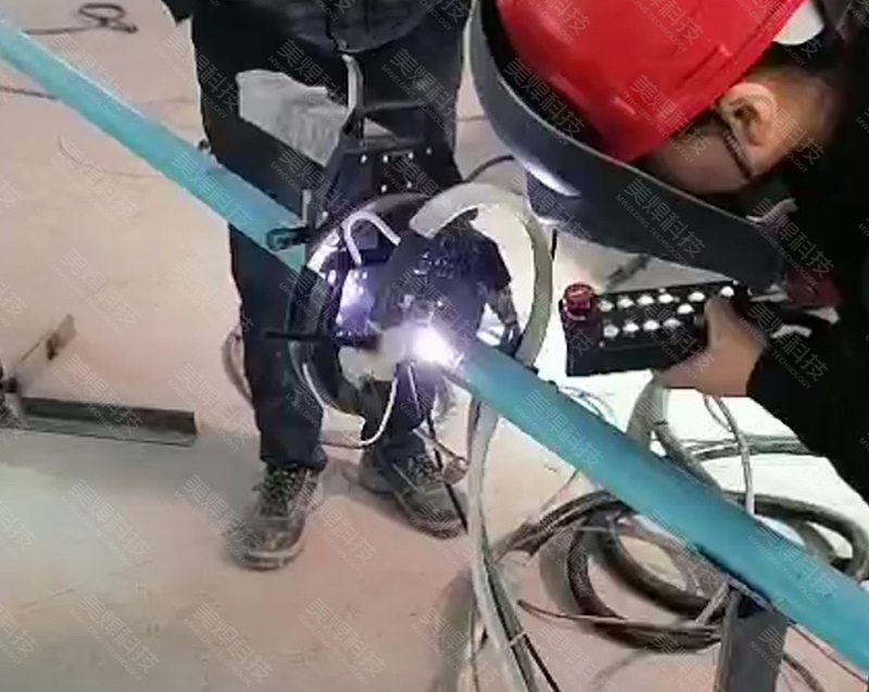 管道自动焊接机应用于湖北管道安装行业项目