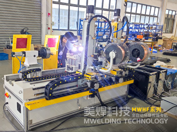卧式双枪环缝焊机_在管道法兰焊接上的应用(图4)