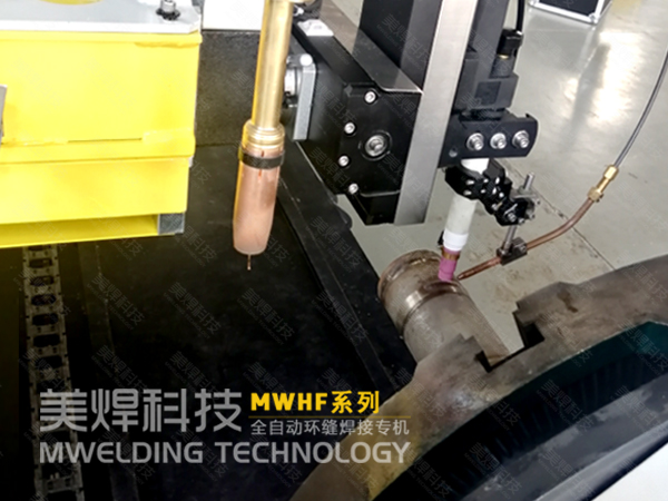 卧式双枪环缝焊机_在管道法兰焊接上的应用(图5)